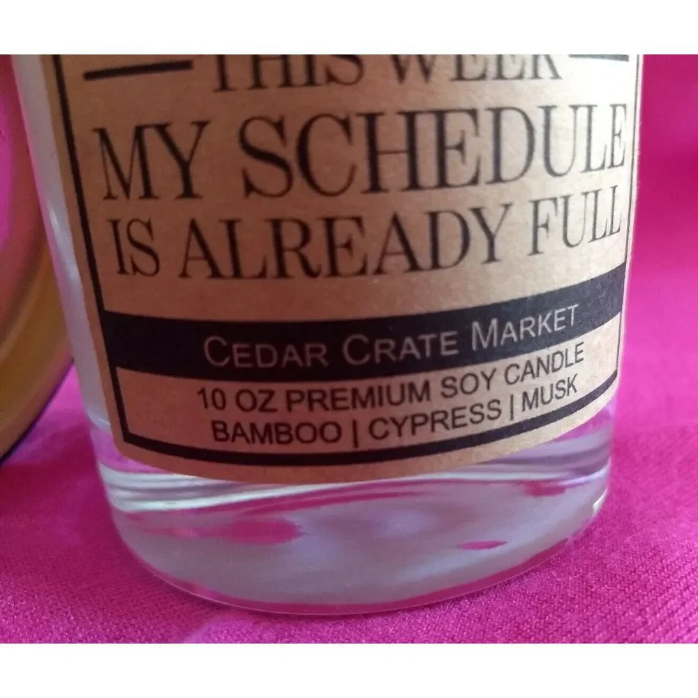 Cedar Crate Market Candle Premium Soy Wax There Cannot Be A Crisis This Week NEW